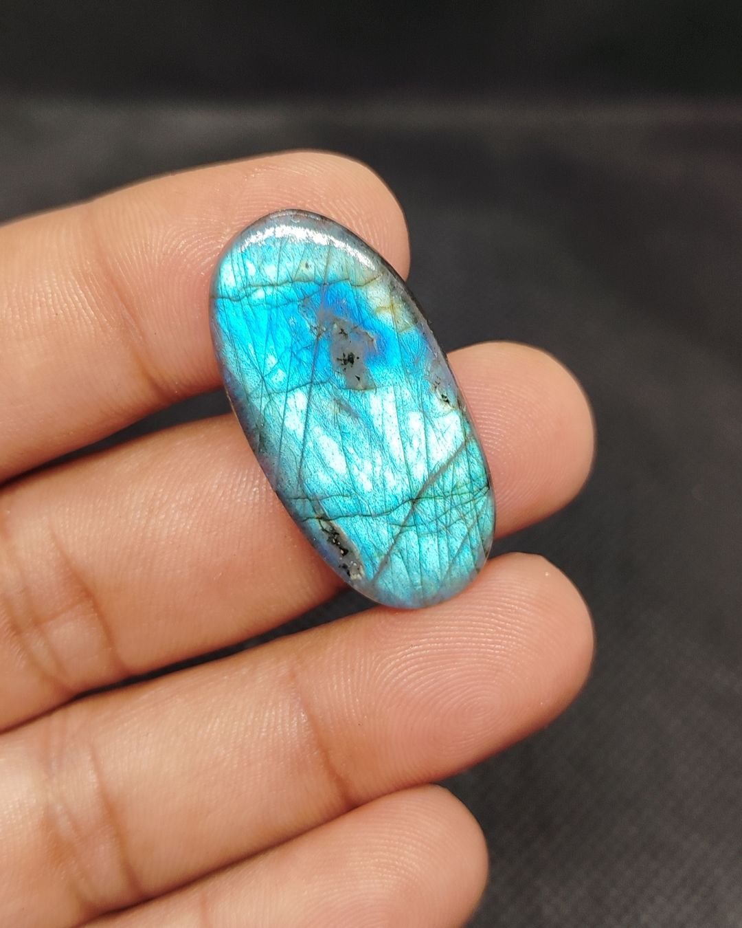 labradorite cabochon for sale- Oval Labradorite for jewelry making and micro macrame