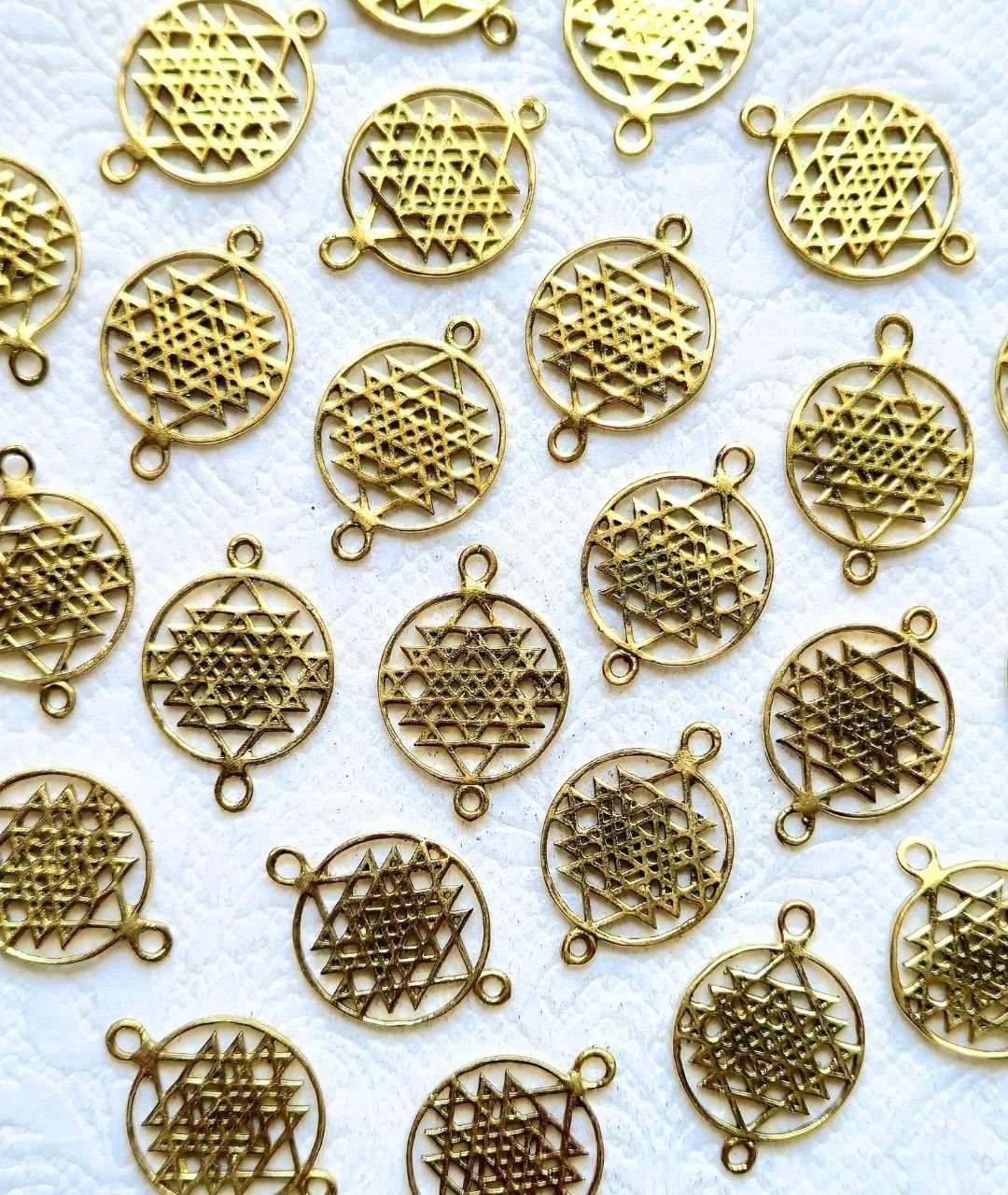 Sri Yantra Brass Connectors