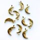 Crescent Moon Brass Charms - 50 grams