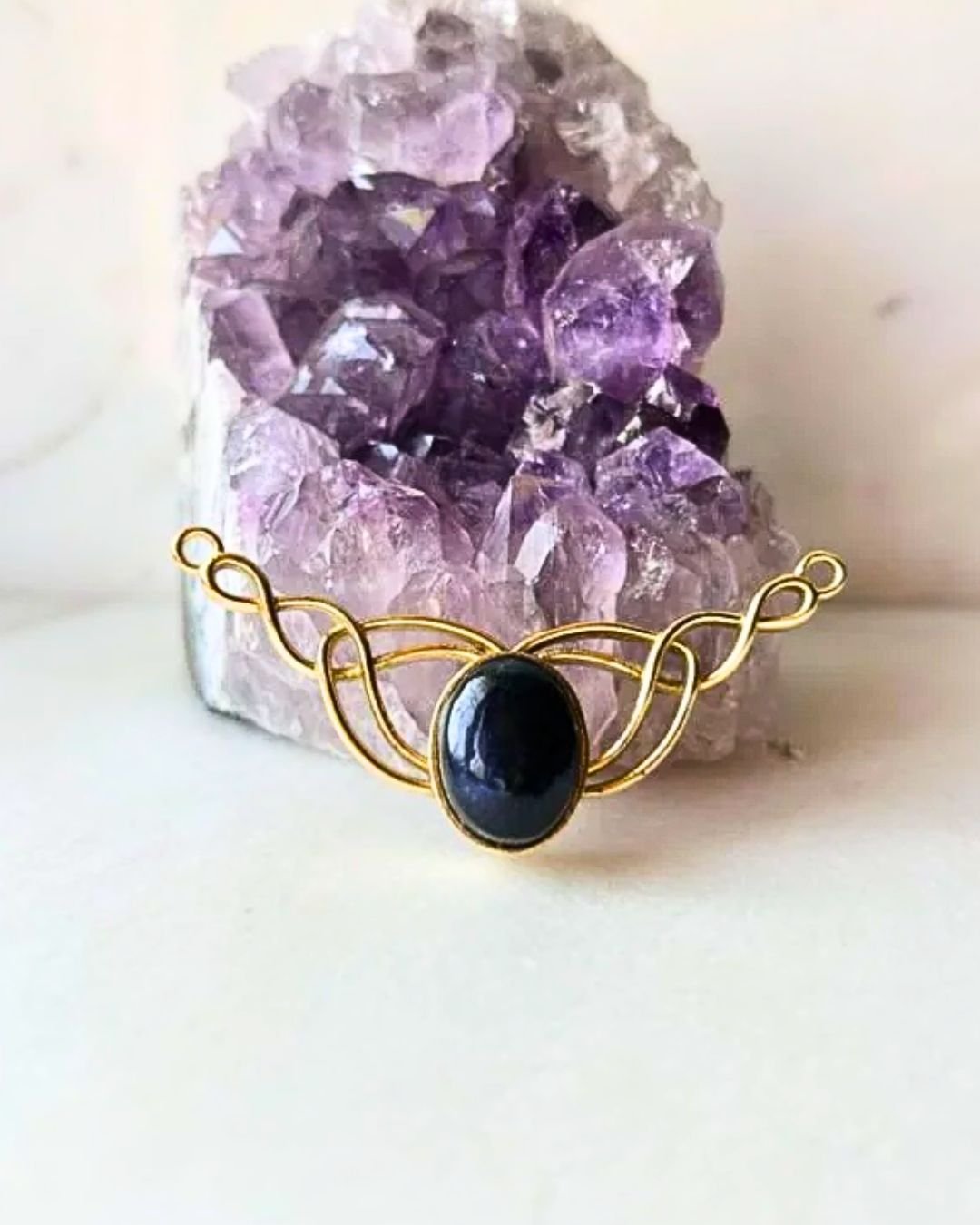 Twisted Brass Connector for Jewelry Making