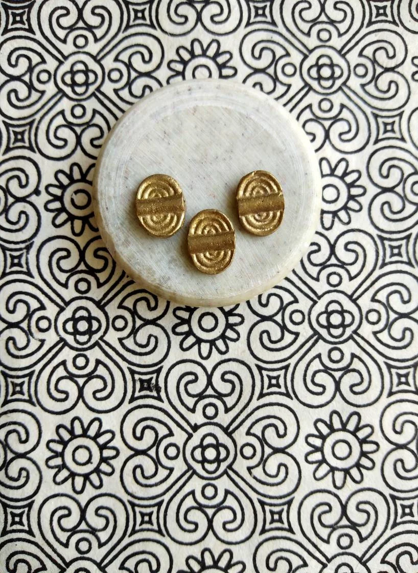 Spiral Brass Charm Beads