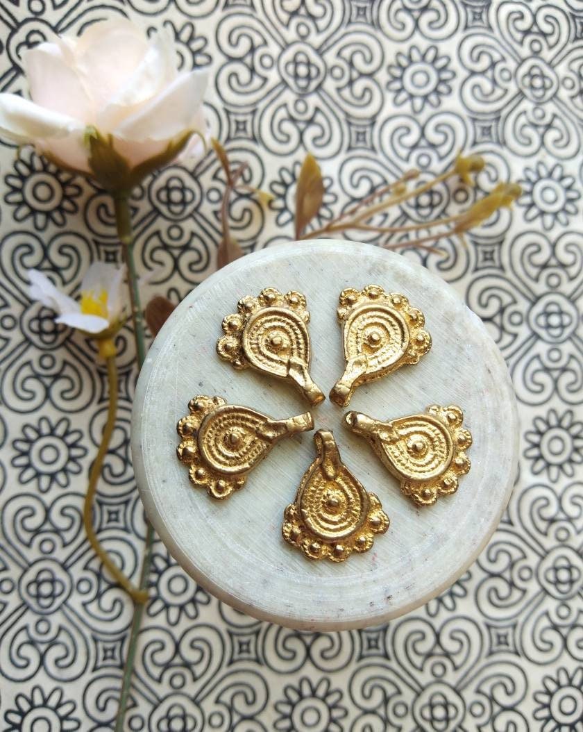 Boho Chic Raw Brass Charms