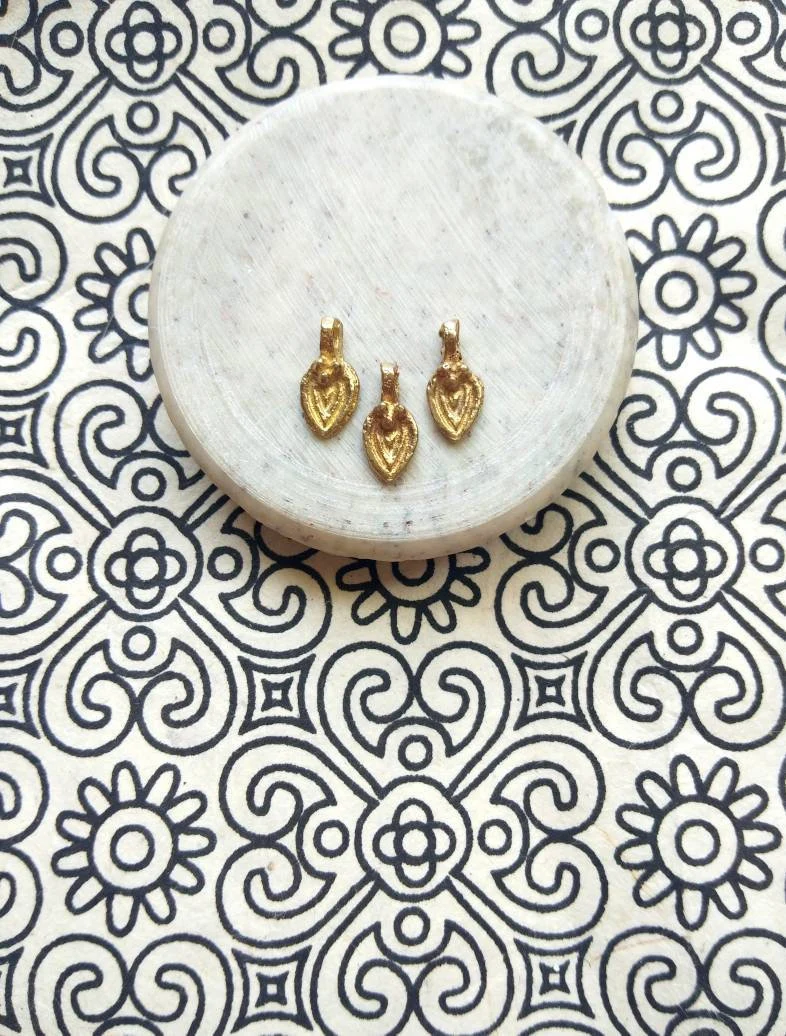 Brass Teardrop Charms