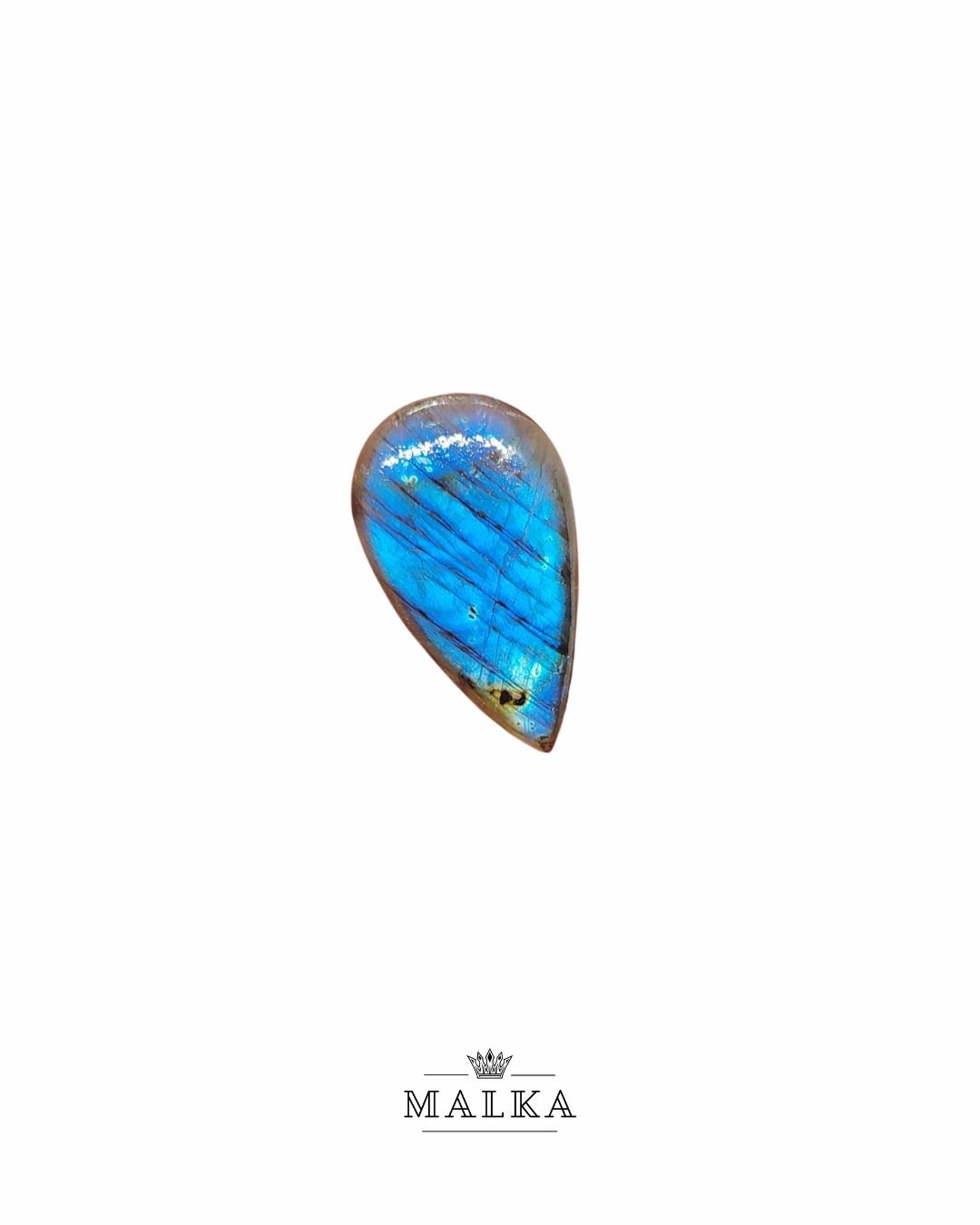 31mm Labradorite Cabochon - Drop Blue Shape