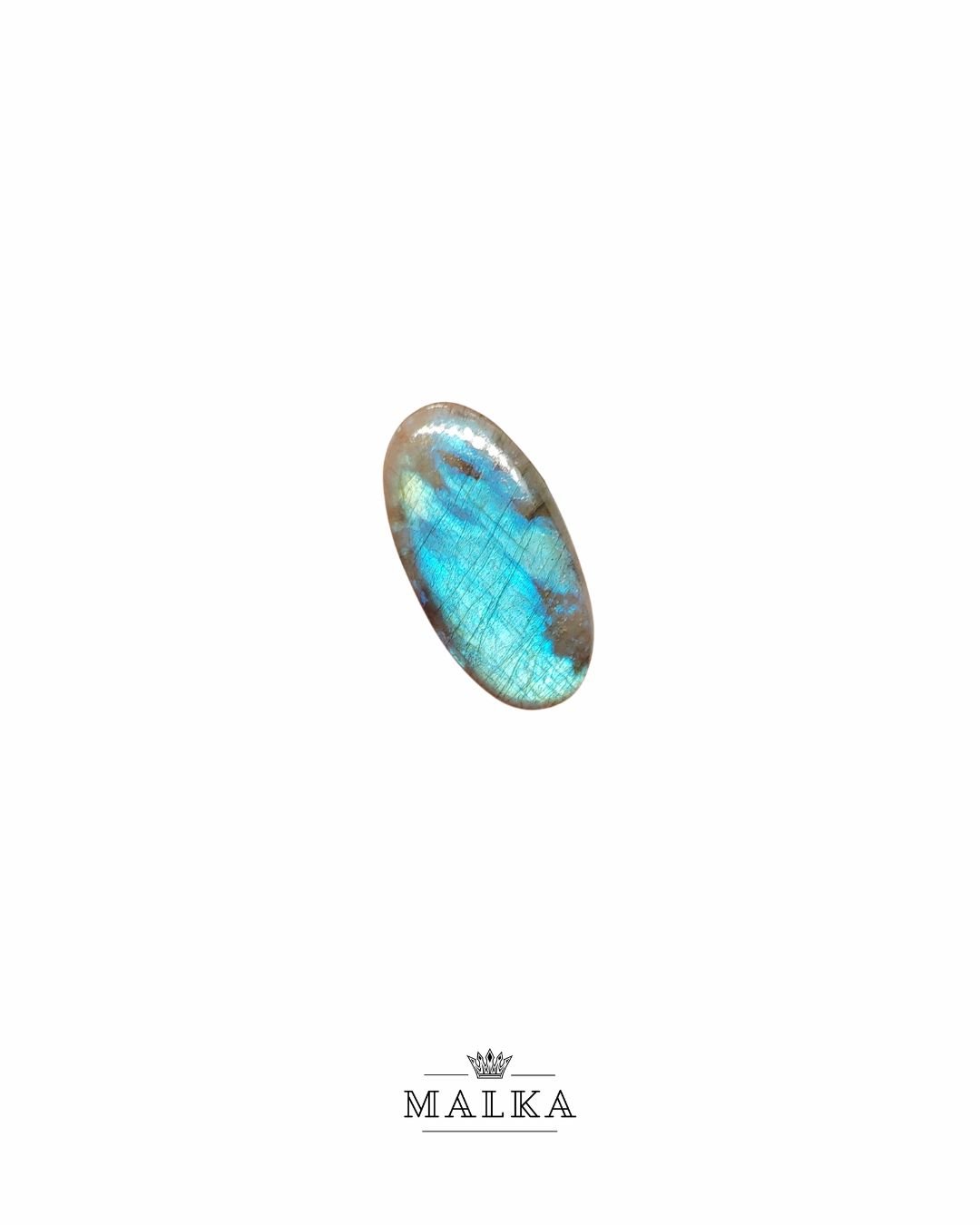 36mm Labradorite Cabochon - Oval Blue Flash