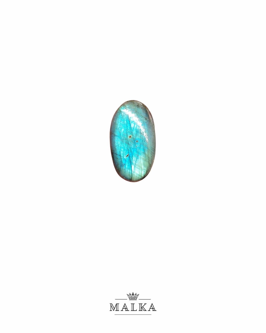 38mm Labradorite Cabochon - Oval Blue Flash