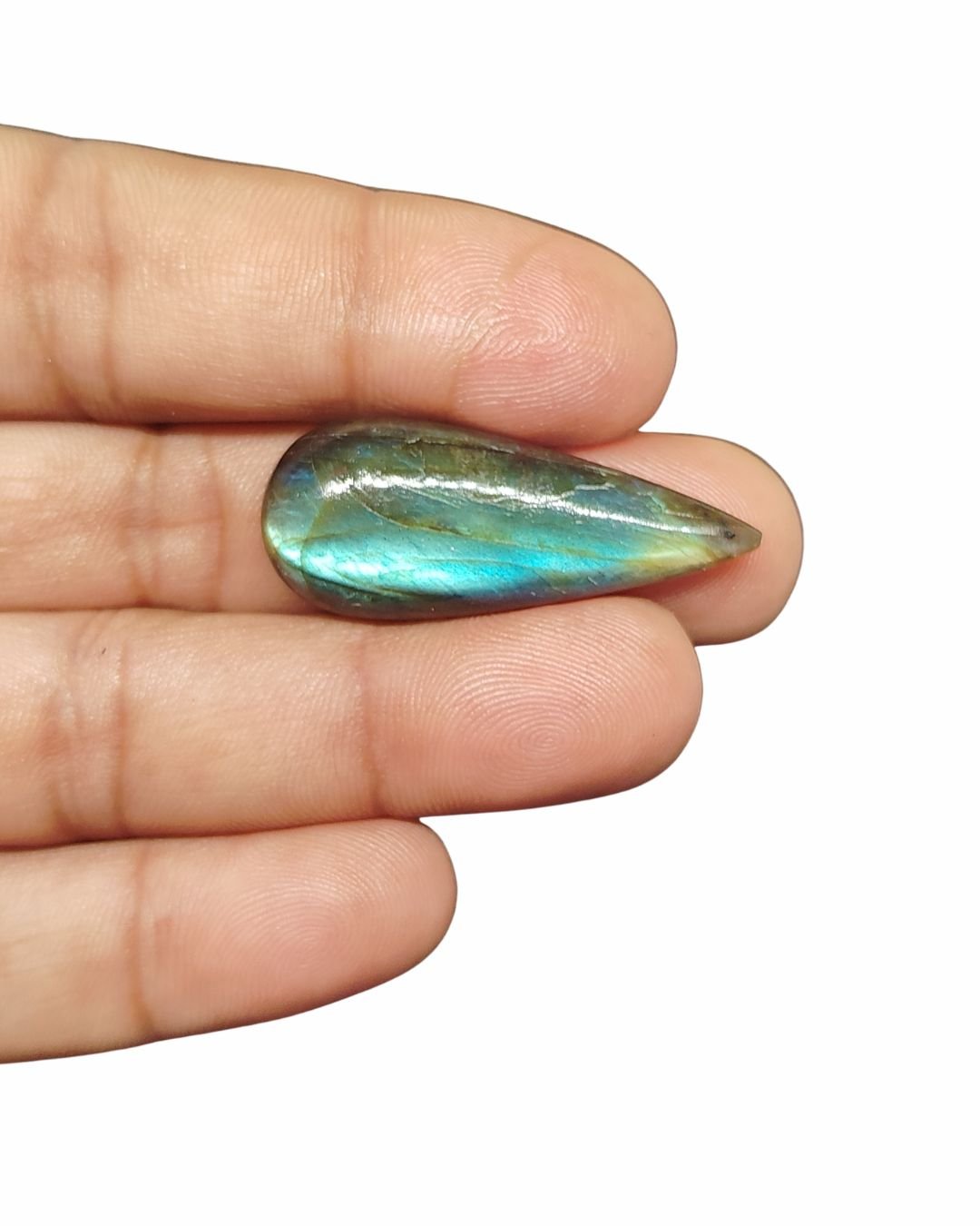 39mm Labradorite Cabochon - Drop Shape - Image 3