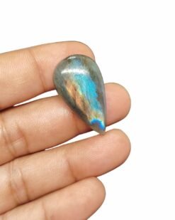 Alternative view of 33mm Labradorite Cabochon - Drop Shape
