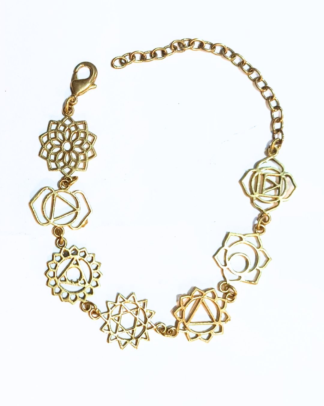 7 chakra Brass Bracelet- Limited stock