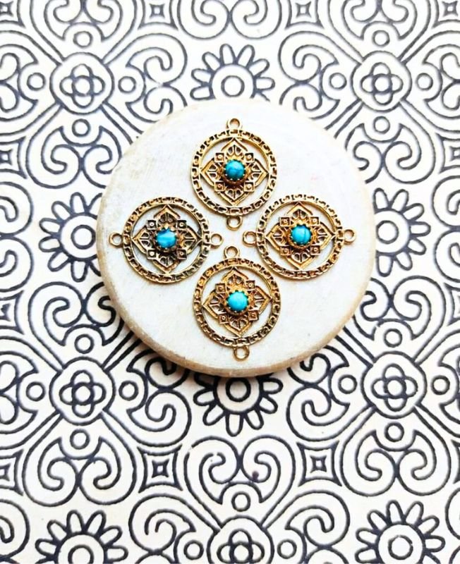 Mix Stones Mandala Charms