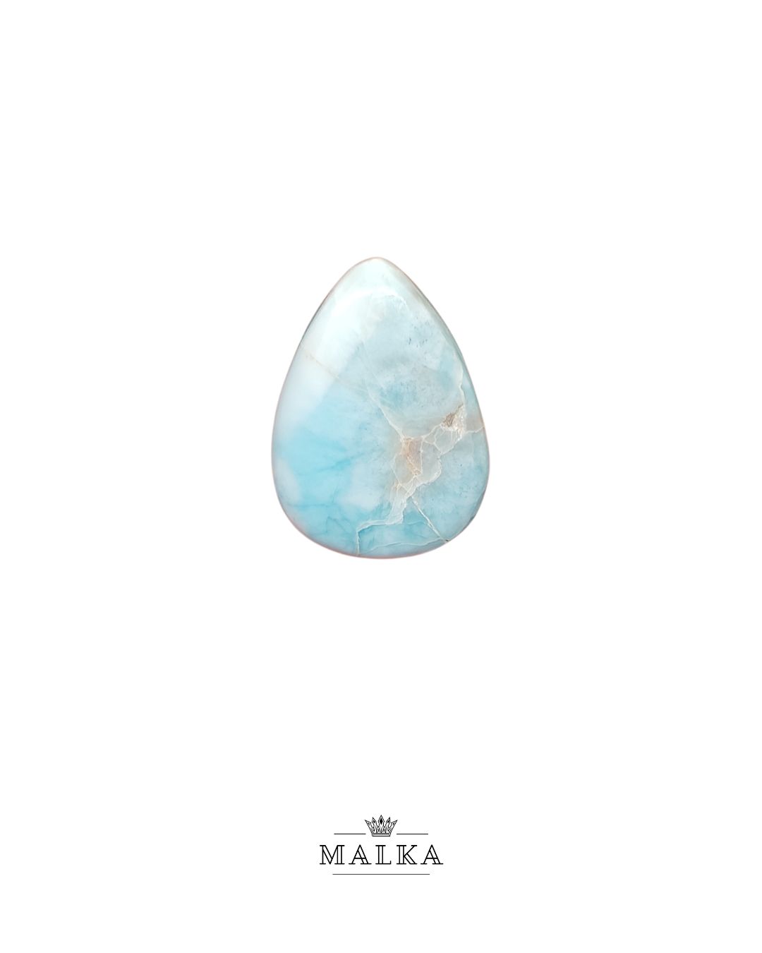 26mm Larimar Cabochon – Drop Shape