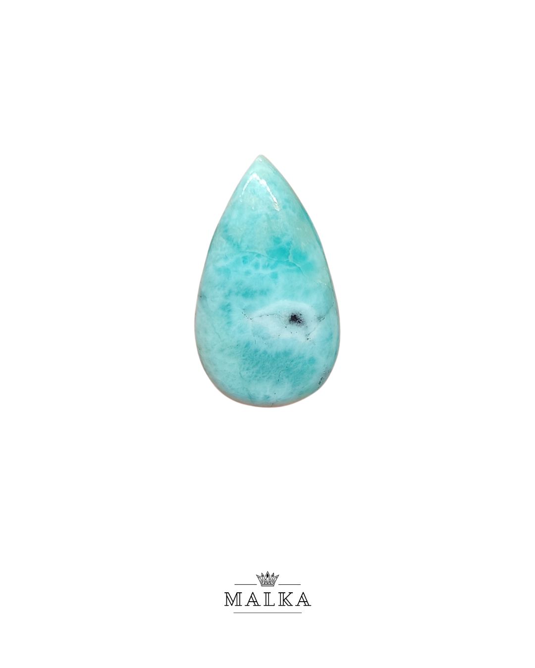 28mm Larimar Cabochon – Drop Shape