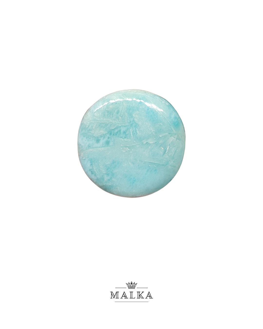 27mm Larimar Cabochon – Round Shape